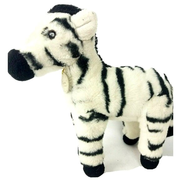 Aurora World Miyoni Soft Zebra Plush Animal EUC Stuffed Plushy Lovey 9" - Picture 1 of 8